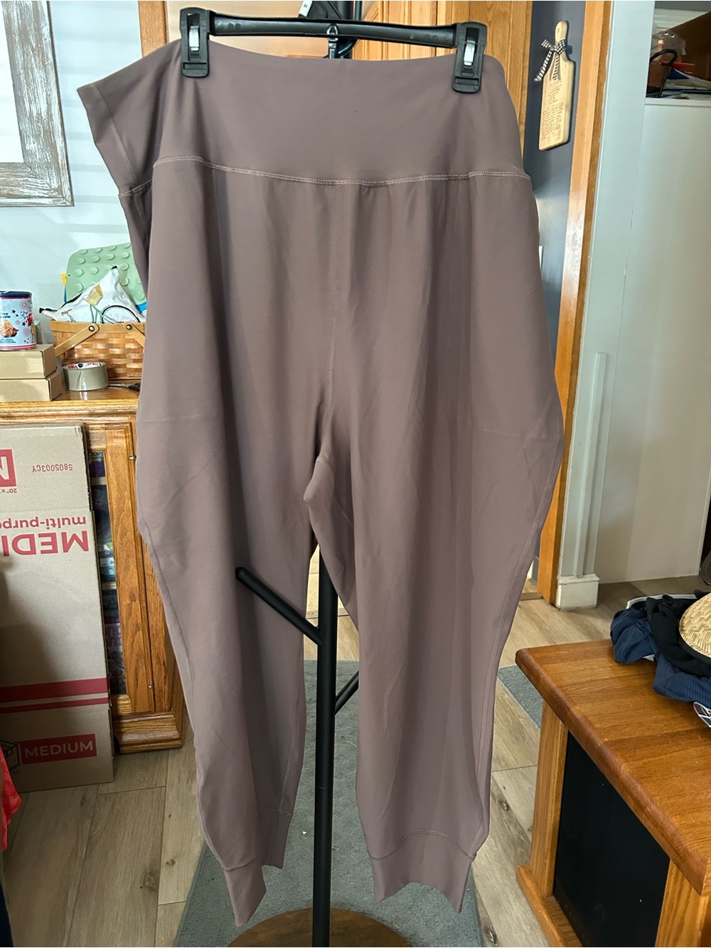 Old Navy Women's Mauve Taupe High-Waist Joggers